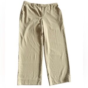 Armani Collezioni Designer Polished Casual Men’s Basic Light Summer Tan Slacks